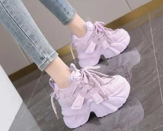 GIRLS SNEAKERS GIRLS WEDGE SHOES HIGH HEEL SNEAKER WOMEN SHOES WOMEN SNEAKER