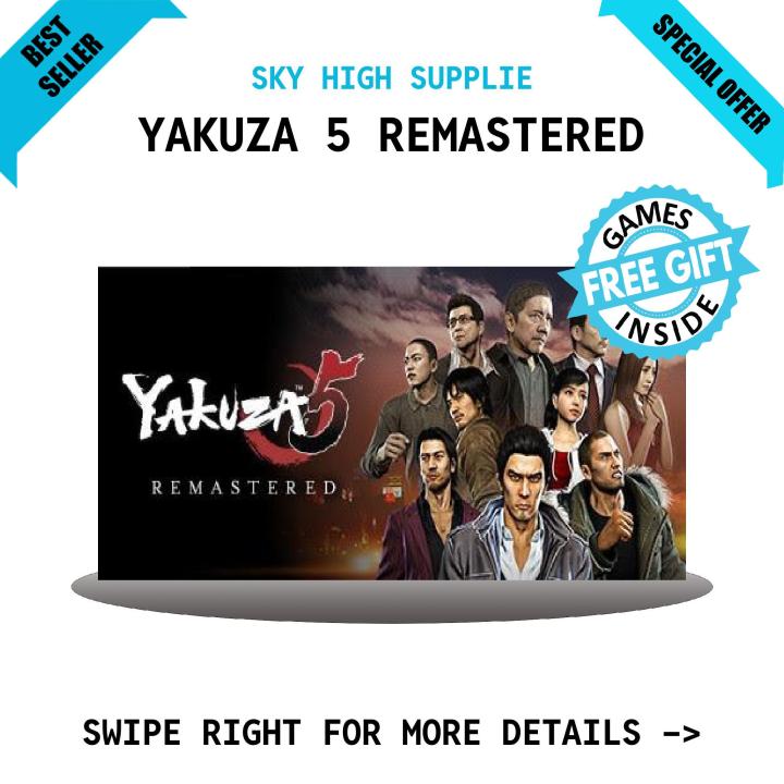 YAKUZA 5 REMASTERED Game for PC - with complete Installation Guide - GoogleDrive/MediaFire Download - QR Codes + 1 Extra free Game - PC Games