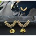 New 2020 Fashion Suit Shirt Collar Brooch Pins Couples Three-dimensional Wheat Brooch For Men And Women Jewelry. 