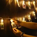LED Photo Clip String Lights 5M 20 Clips Battery Operated Warm White LEDs Operated Fairy Bedroom Home Decoration for Hanging Photos. 