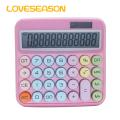 Large Button Calculator Large Display Solar-powered Calculator for Office Supplies 12-digit Desktop Calculator with Big Buttons Dual Power Source Everyday Use Calculator. 