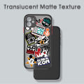 【ETOP】 For Xiaomi Poco X3 NFC Creative   AIR TICKET Mickey Mouse For Boys Girls Poster Transparent Shockproof Phone Casing Full Cover Camera Protect Handphone Case. 