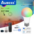 18W/15W/12W LED Lamp Smart Bulb WiFi Light Alexa Yandex Alice Google Home Assistant Siri Voice Control Color RGB E27 220V Dimmable. 