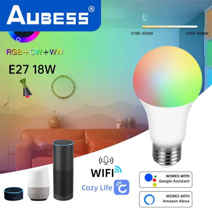 18W/15W/12W%20LED%20Lamp%20Smart%20Bulb%20WiFi%20Light%20Alexa%20Yandex%20Alice%20Google%20Home%20Assistant%20Siri%20Voice%20Control%20Color%20RGB%20E27%20220V%20Dimmable%20-%20Image%202