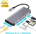 LC-dolida 8 in 1 USB C Ethernet Hub,Type C to HDMI + SD/TF Card Readers Adapter Compatible with MacBook,MacBook Pro,Samsung DeX for Galaxy S9,S8,Note 9,8,Nintendo Switch. 