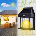 Solar Wall Light Tungsten Design Bulb led Solar Outdoor Garden Wall Light with Sensor Wireless ip65 Solar Wall lamp. 