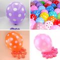 POLKA DOT LATEX BALLOON PARTY DECORATION BALLOONS ( PACK OF 25 BALLOONS ). 