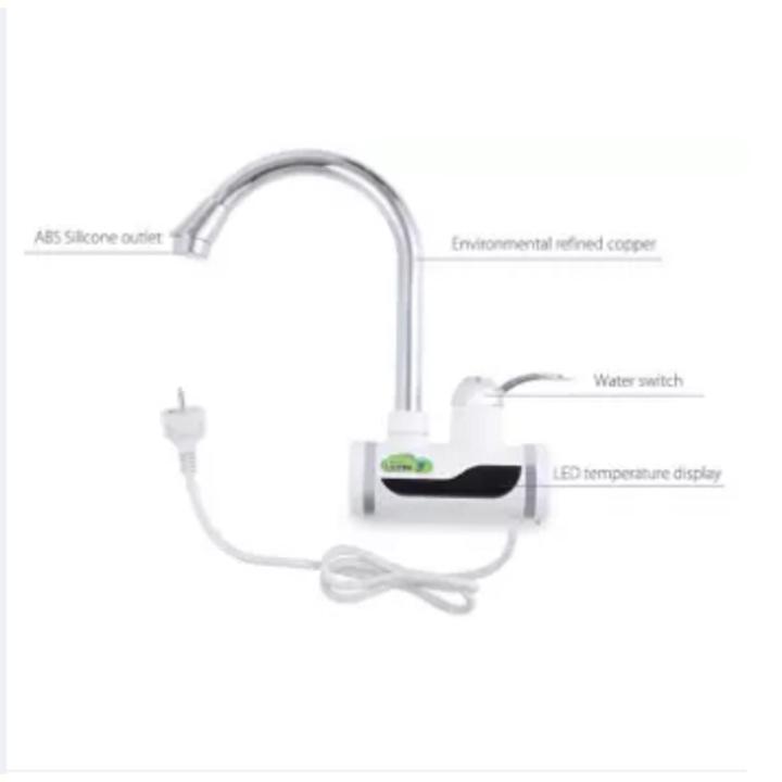Tankless Electric Hot Water Heater Faucet Kitchen Instant Heating Tap Water With LED