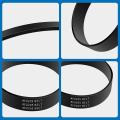 4 Pack Vacuum Belt Replacement Belts for Eureka Style U E0205 Upright Vacuum Cleaner,for Eureka NEU202,NEU181,NEU180,Etc. 