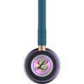 3M™ Littmann® Classic III Stethoscope Caribbean Blue Tube – Gold Finish - Rainbow Bell 5807. 