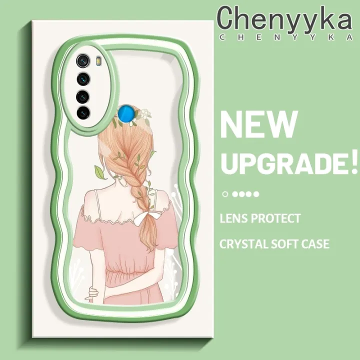 chenyyka%20For%20Xiaomi%20Redmi%20Note%208%20Note%208T%20Case%20Cartoon%20Cute%20Girl%20back%20Lovely%20Cream%20Wave%20Border%20Soft%20Clear%20Shockproof%20Phone%20Cases%20Creative%20Camera%20Transparent%20Casing%20Simple%20Silicone%20Protective%20Cover%20-%20Image%208