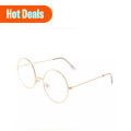 Round Silver Frame Peaky Blinder Fashion Sun Glasses for Girls/Men. 