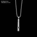 Versatile titanium steel chain trendy brand necklace men's hip hop personality street alloy pendant men's and women's sweater chain accessories wholesale. 