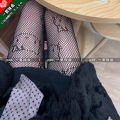 Kitty hottie kitty black silk fishnet stockings women's jk socks cover thin pantyhose cut-out black pantyhose harajuku. 