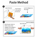 PVC Double Side Aquarium Background size 1.5x4 feet Poster Decoration Fish Tank Wall Lanscaping Decorative Background Poster. 