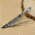 【FUN LIVE】 Portable Size Multifunctional 10X Magnifier Stainless Steel Magnifying Glass With Tweezer Handheld Repairing Loupe Tool. 