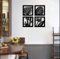 AR Decor Wooden Wall Hanging Decore Panel 4 Frame Leaf Scenery 3D DIY Laser Cut Cnc Wall Art Design Decoration For Home Decor Living Room And Offices And For Gifts Item. 