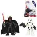 Playskool Heroes, Star Wars, Jedi Force Figures, Stormtrooper & Darth Vader. 