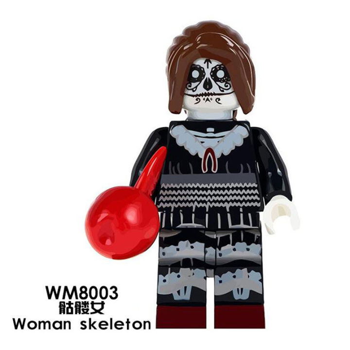 WM8003 Skeleton Female Marvel Hero Building Block Assembly Man
