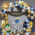 Royal Birthday Theme (  1Birthday Banner+30Balloons+1Crown) Birthday Home Decor Birthday Accessories Birthday Decoration Set Birthday Decoration For Boys Birthday Decoration For Girls. 