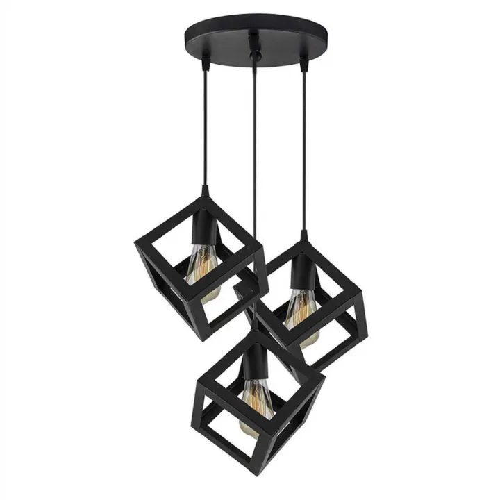 3in1 & 2in1 Base Square Shape Hanging Lamp – Modern Ceiling Lamp ...