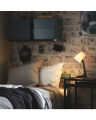 IKEA Table / Work lamp, dark grey/white. 
