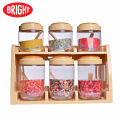 Bright Spice Line Decora 6 Jars Home Spice Rack Set - 1250ml. 