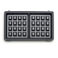 New Kenwood SMM02.000SI 3 in 1 Sandwich Maker (Sandwich, grill/griddle, waffle) - 750W - Black&Steel. 