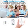 220V Smart WIFI+RF remote control AC switch 10A 2200W 1ch 1gang Home automation 433mhz support timer & schedule, inching mode-push button mode google assistan amazon alexa. 