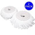2 Pcs Mop Refill Micro Fiber Head - White. 