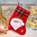 Christmas Stockings Socks With Santa Claus Snowman Elk Bear Printing Xmas Candy Gift Bag Fireplace Xmas Tree Decor New Year 2024. 