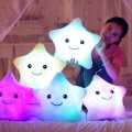 Creative Toy Luminous Relax Body Pillow Soft Stuffed Plush Glowing Colorful Star Shape Cushion Led Light Night Light Toys Gift For Kids Children Girls 7 Colour Changeable bedding bed gift girl present kids toys Cushion ( Without Battery ). 