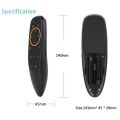 Voice Air Mouse with Microphone 2.4GHz Wireless USB 6 Axis Gyroscope IR Remote Control For Android TV Box Laptop PC. 