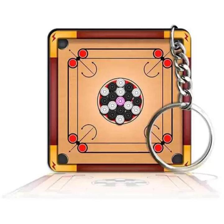 Customized Keychain with Carrom Printed custom Keyring / Key chain with Personalized Custom Photo