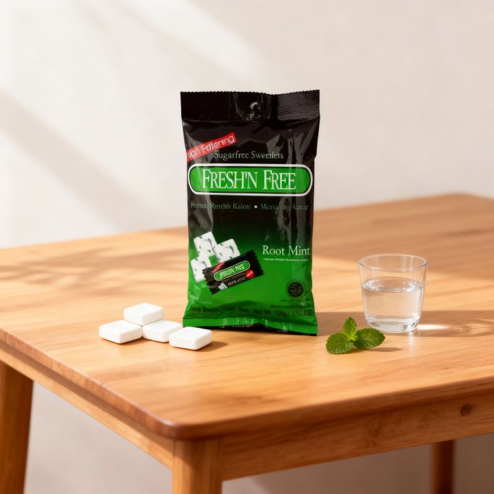 Indonesian%20Fresh'N%20Free%20RootMint%20Refreshing%20Candy%20%E2%80%93%20Available%20in%201,%202,%203,%204,%205,%20&%2010%20pouches%20with%20lower%20prices%20%20Sugar-Free%20Mint%20Sweetlets,%20Cool%20Breath%20Freshener,%20Low%20Calorie,%20Long-Lasting%20RootMint%20Flavor,%20100gm%20Pouch%20(100-Pack)keep%20your%20self%20cool%20now!"%20-%20Image%208