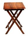 Foldable Coffee Table - 4 Pieces - Brown. 