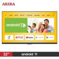 AKIRA 32MS606 32 Inch Android 11.0  HD LED TV with Built-in Satellite Receiver & Soundbar - Black. 