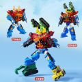 Accompany your child boy team model transforming hand hybrid robot car watch remote control car accompanying child birthday gift watch remote control car toy. 