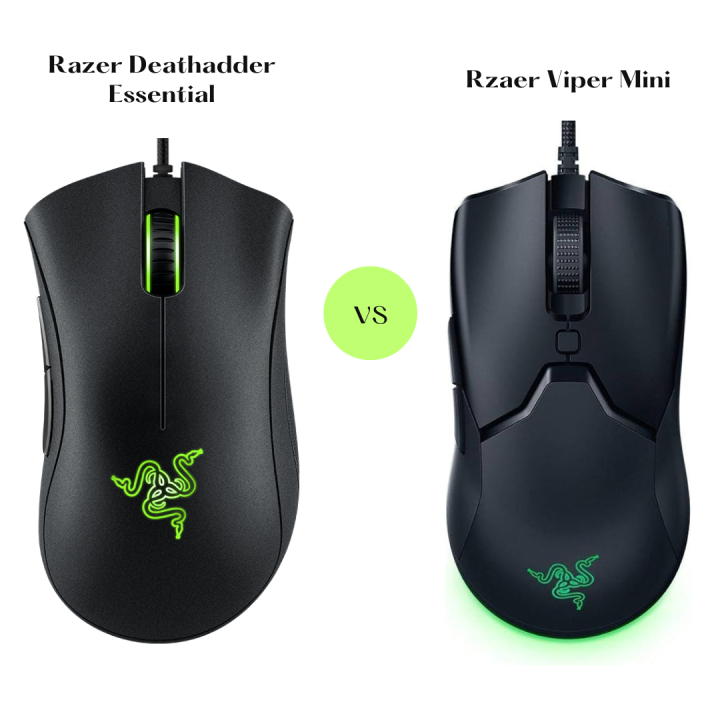 Razer DeathAdder Essential And Viper Mini Wired Gaming Mouse Super-light Design Rgb Light 8500 Dpi Optail Sensor Mouse Premium Copy