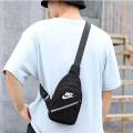 Fashion Small Headphone port Shoulder Bag Men Messenger Bags Male Waterproof Sling Chest Bag Boy Travel Backpack Men Crossbody Bags And Also Used For All Girls.. 