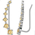 Killer Bzzo New fashion Beidou Qixing rhinestone zircon earrings For Women girl Accessories jewelry wholesale. 