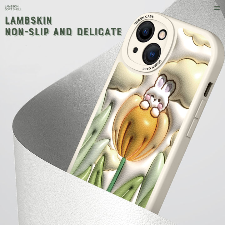DEL%20for%20Huawei%20Nova%207i%20Mobile%20Cover%20Cartoon%20Stereoscopic%20Flower%20Phone%20Case%20PU%20Leather%20Soft%20Silicone%20Edge%20Back%20Cover%20-%20Image%204