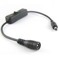 DC Male to Female Power Switch Cable Connector 30cm. 