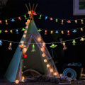 Light String Decorative LED Astronaut Spaceship Rocket Hanging Fairy Light. 