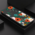 For Samsung Note8 Back Cover Flowers Print Phone Case Multicolor Liquid Silicone Mobile Cover. 