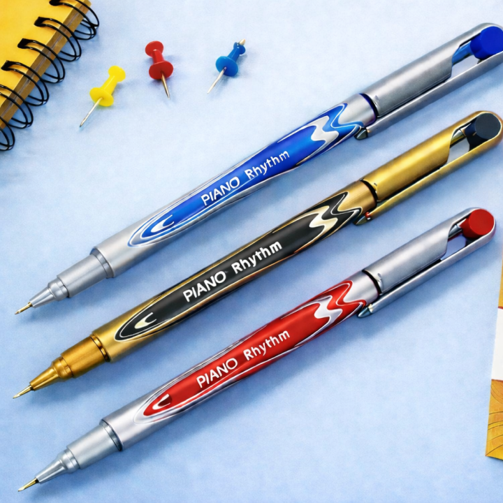 Rhythmic Ink Piano Rhythm Lyrico Premium Liquid Ink ballpoint Pen 0.7mm - Pack of 3 ...