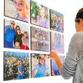 customize photo tile 8x8 inch size - stickable frame wall art. 
