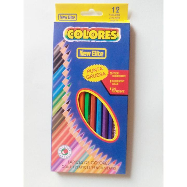 12 Pencil colors Full size china colors pack of 12's Color un breakable good quality