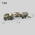 1/64 Scale Tow Truck Pull Back Truck Educational Toys Crane Trailer Tow Truck Toy for Children. 