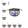 Uchiha Clan Rinnegan Sharingan Eye Bracelet Anime Braided Leather Bracelet Cosplay Jewelry A912. 